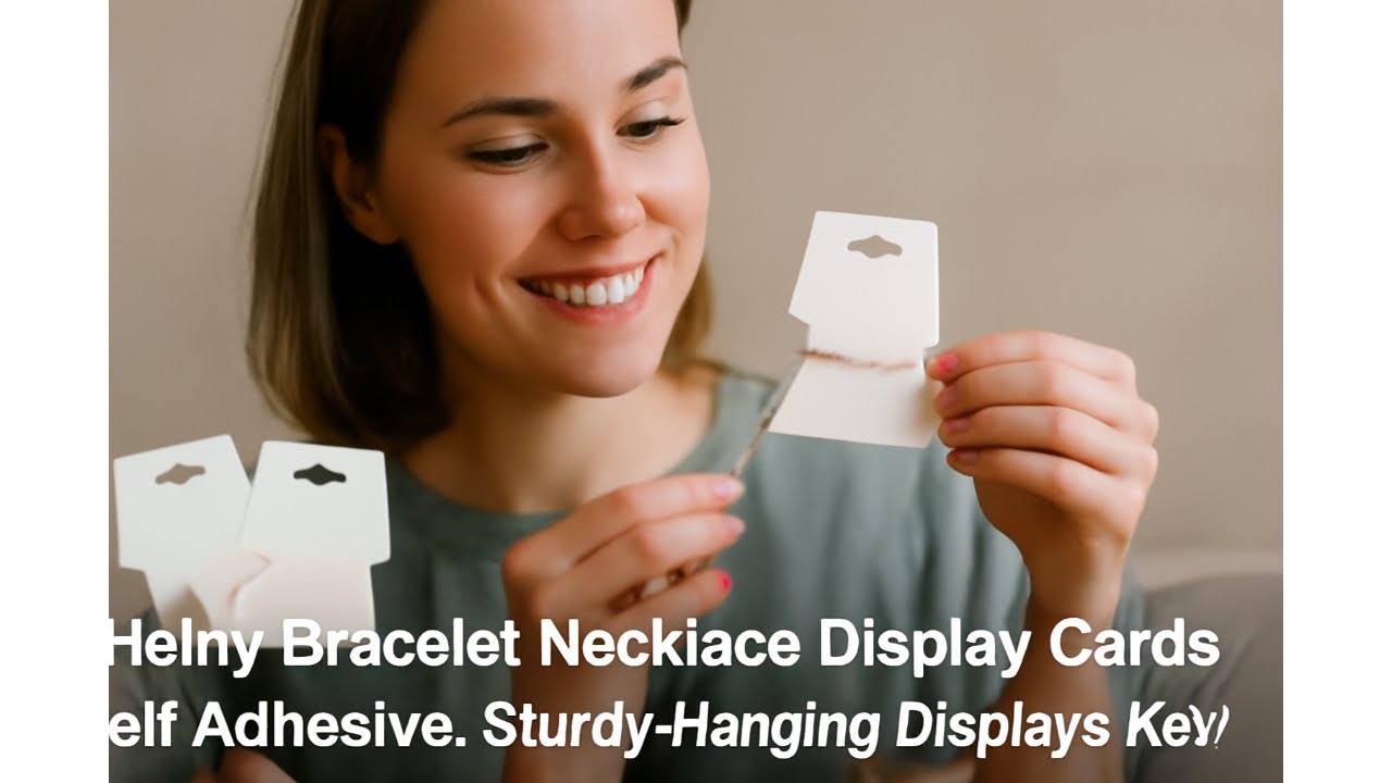 📦 Hoiny Bracelet Necklace Display Cards, Self Adhesive, Sturdy Hanging Displays Review 📦