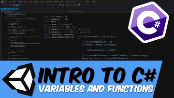 A Quick Intro to C# for Unity - Variables and Functions | C# Beginner Tutorial