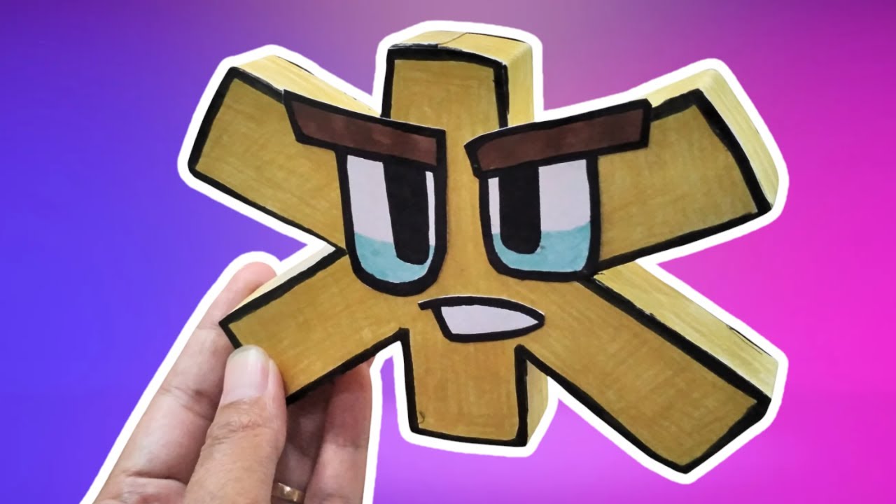 Paper Craft | Russian Alphabet Lore Ж | RALR | Alphabet Lore - YouTube
