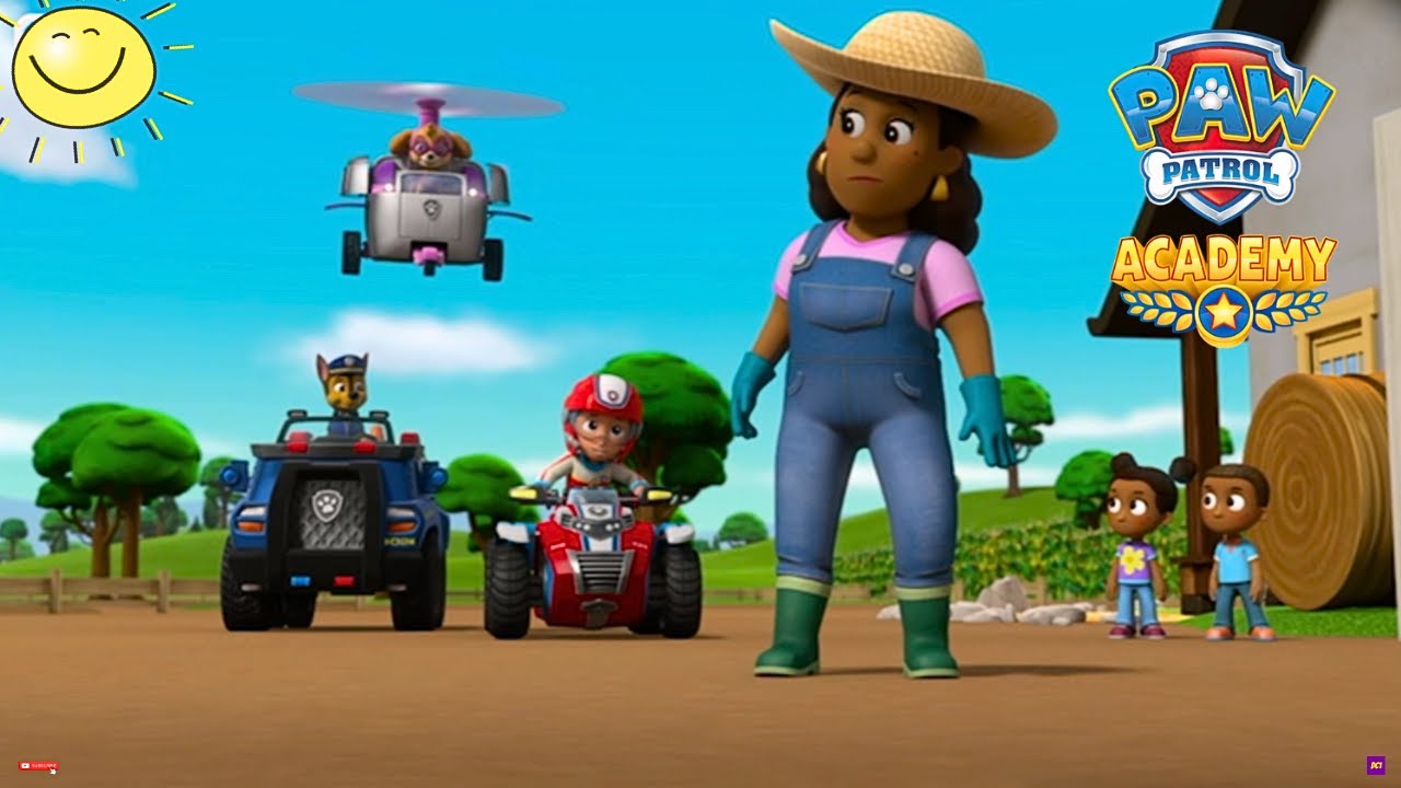 PAW Patrol Academy | Help Mayor Goodway Catch all the Animals 🐑 🐄 | Mission Pups