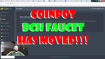CoinPot - NEW BitcoinCash Faucet URL
