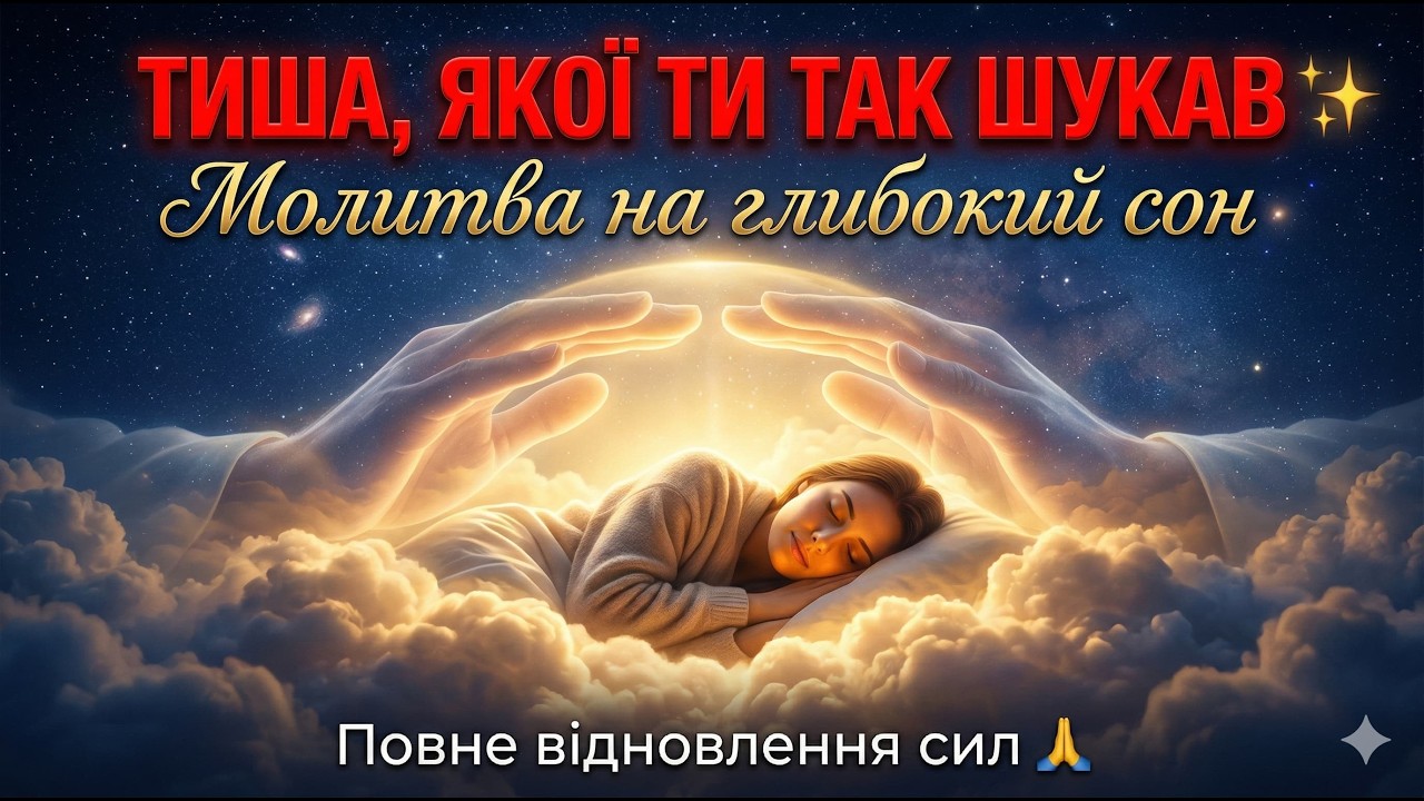 ТИША, ЯКОЇ ТИ ТАК ШУКАВ ✨ Молитва на глибокий сон та повне відновлення сил 🙏