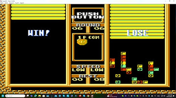 Tetris 2 NES 1P Vs. COM Normal Difficulty