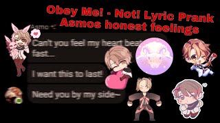 Obey Me! Asmodeus Birthday Special not! Lyric Prank - Asmos honest feelings