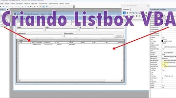 Como criar uma Listbox no formulario VBA