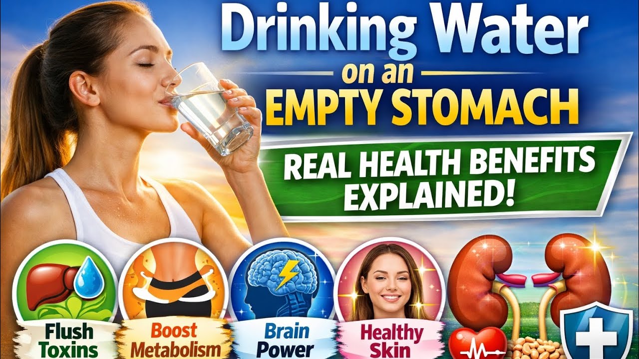 Drinking water on an empty stomach,real health benefits explained,