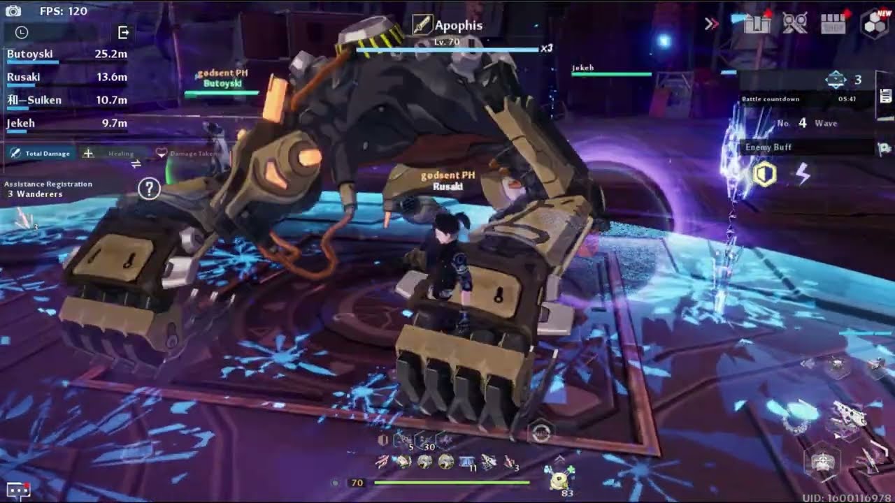 ToF Global | Frontier Clash Hard (5 Chest Clear) | Crow DPS