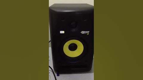 KRK speaker high pitch sound problem
