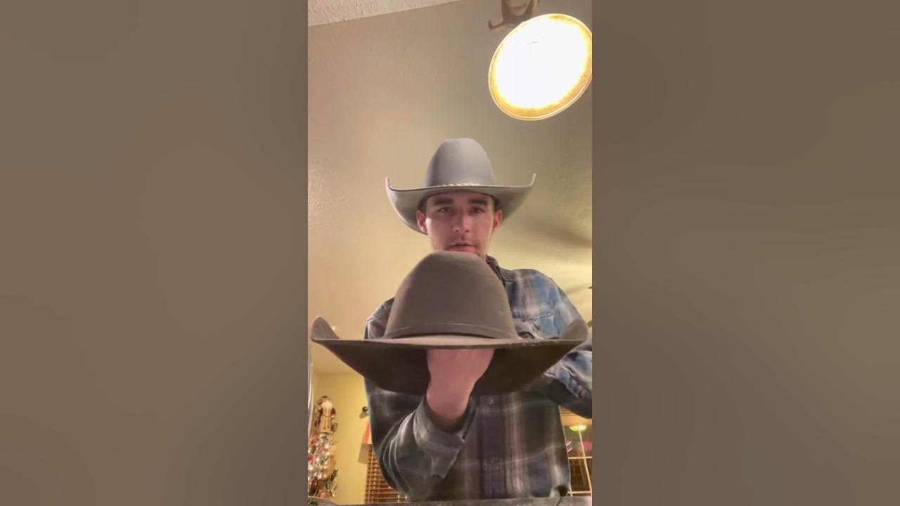 how-to-shape-a-stetson-cowboy-hat-brim-with-only-an-iron-youtube