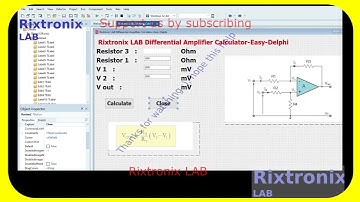 Design Differential Op Amp Calculator Delphi Ep8
