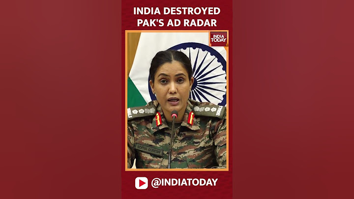 Indian Drone Destroyed Pakistan's Ad Radar, Colonel Sofiya Qureshi Says