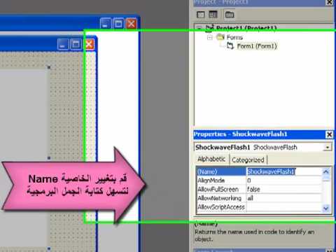 How to embed swf File in a VB Project.mp4