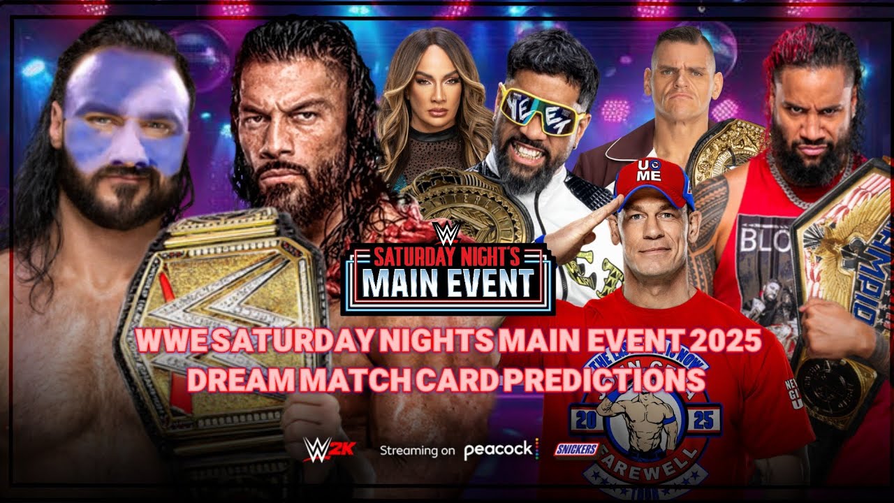 WWE SATURDAY NIGHTS MAIN EVENT 2025 DREAM CARD - YouTube