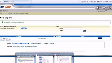 BlueArc : VMware attaching to a Mercury 100 cluster using NFS and creating a VMware datastore