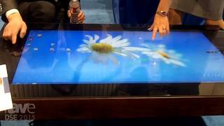 DSE 2015: DualCool Shows Off Waterproof LCD Touch Table as a Coffee Table