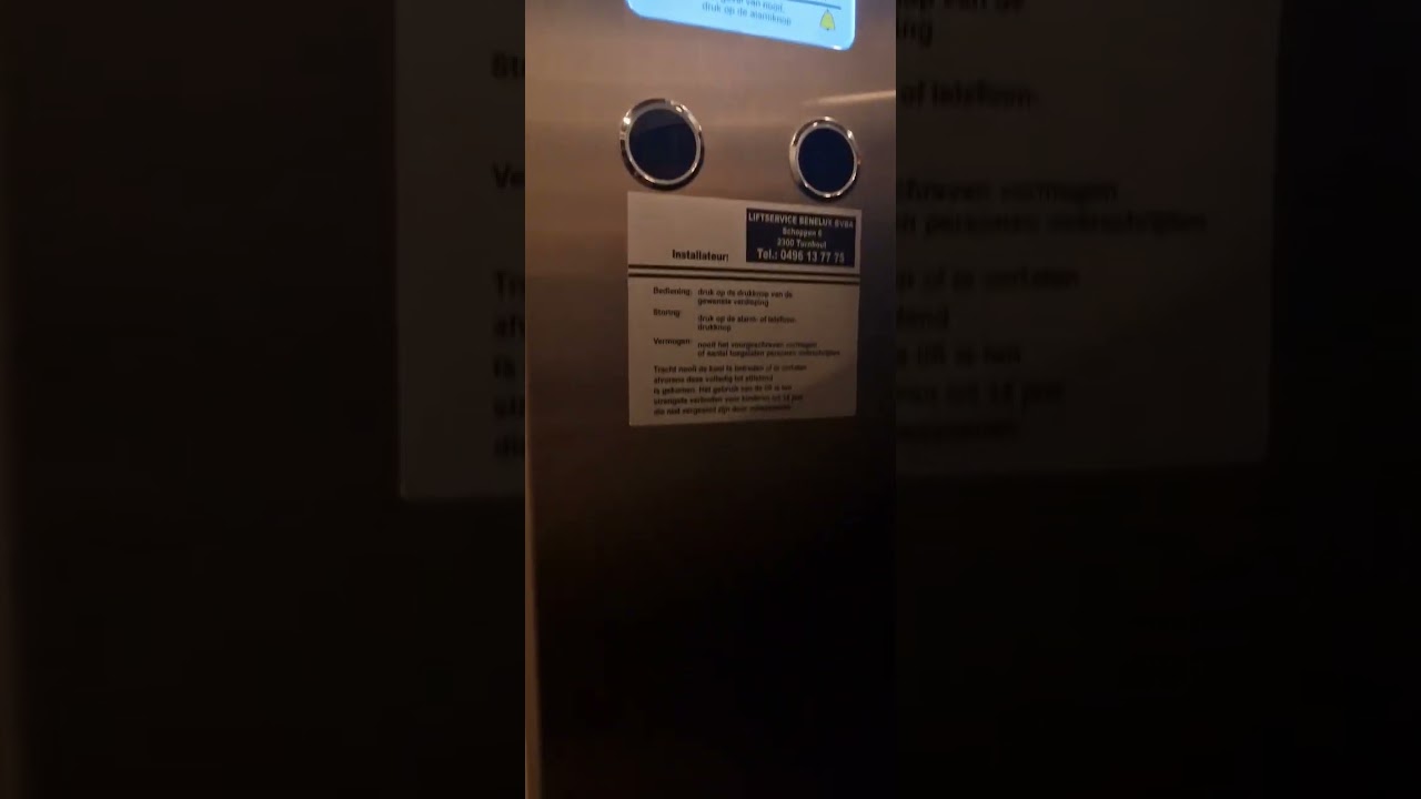 Elevator new display panel installed 