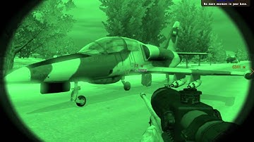 Arma 2: Operation Arrowhead - Landing plane on road.