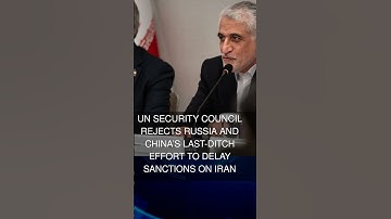 UN Security Council rejects Russia and Chinas last-ditch effort to delay sanctions on Iran