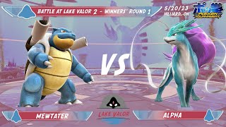 Battle at Lake Valor 2 Winners' Round 1: Mewtater (Blastoise) vs Alpha (Suicune)