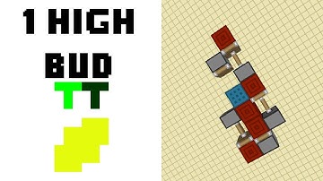 Smallest 1 High BUD Switch! - Minecraft Redstone Tutorial