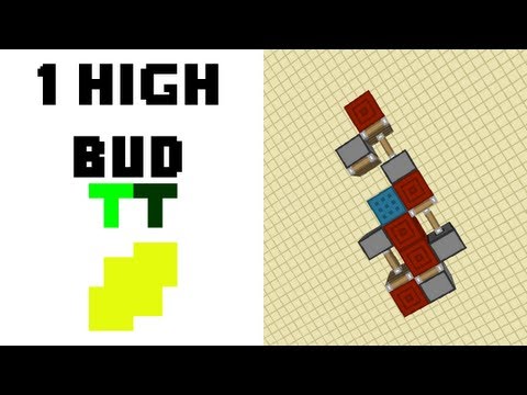 Smallest 1 High BUD Switch! - Minecraft Redstone Tutorial