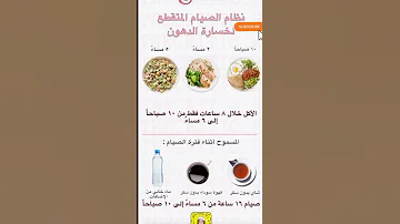 اعرف نظام الصيام المتقطع لخسارة الوزن دايت اطعمه صيام متقطع 