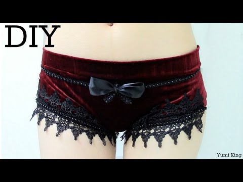 DIY luxurious Gothic Underwear/Panties + Pattern Making