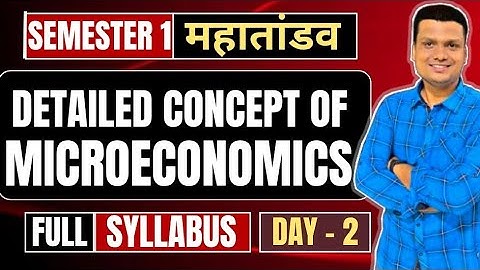 Microconomics|Marathon Day -2| Bcom sem 1 Ccf | Calcutta University