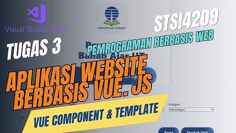 Tugas 3 - Pemrograman Berbasis Web - STSI4209