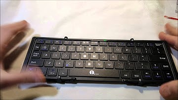 1byone Pocket Size Mini Folding Wireless Bluetooth Keyboard Unboxing