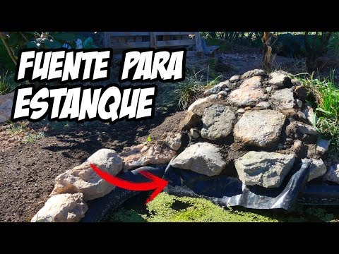 Como Hacer una Fuente de Agua para el Estanque 💦 | La Huerta de Ivan