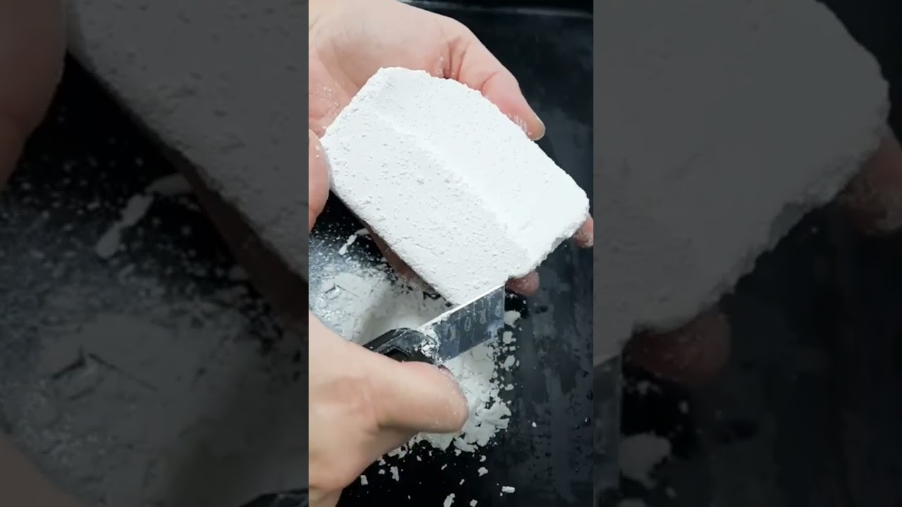 🤍 Крошка брусочка мела / A crumb of chalk block 🤍 