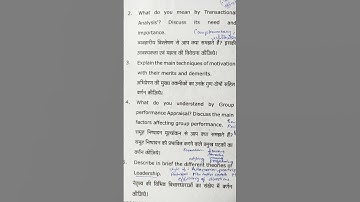 m.com 1st year Q paper 2022॥Management Concepts & Organizational Behaviour॥I-101 #questionpaper2022