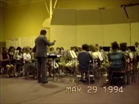 William Lenoir Middle School 7th grade band, Spring concert 1994  Part 1