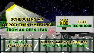 Scheduling an Appointment/Meeting from an Open Lead