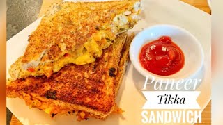 Protein Rich Paneer Tikka Sandwich | Paneer Tikka Recipe | Paneer Tikka Sandwich | Instant Sandwich