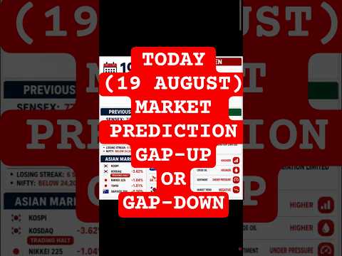 Thumbnail for Today 19 August Market Prediction Gap-Up or Gap-Down? Nifty Analysis,Iran Tension से बढ़ा Risk
