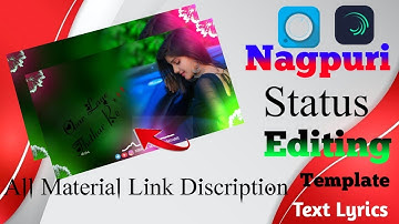 New Nagpuri Status Video Editing। New Trending WhatsApp Status Editing। Avee plyer Video Editing।