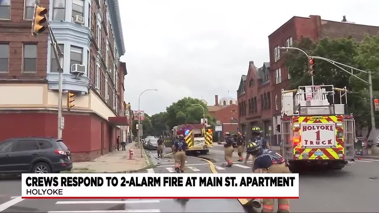 Emergency crews called to fire in Holyoke - YouTube