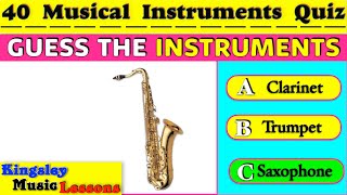 40  Musical Instruments | with Pictures | Quiz 2023 screenshot 3