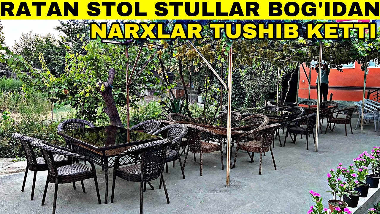 RATAN STOL STUL NARXLARI TUSHIB KETTI ENG ARZON MANA