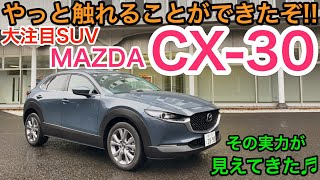 やっと触れてきたぞ!! CX-30 マツダ3が良かっただけにハードル激上がり中。 その実力は？まずは内外装から E-CarLife with YASUTAKA GOMI 五味やすたか