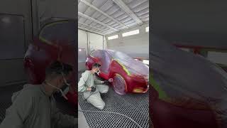 The most satisfying moment✅ #frenchpainterlife #automobile #collisionrepair #diy #collisionrepair