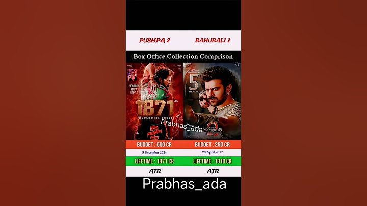 Pushpa 2 vs Bahubali 2 Box Office collection comparison #prabhasanna #alluarjun #pushpa3#spirit