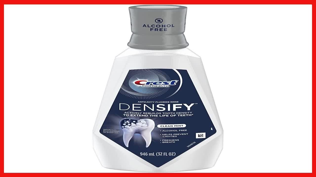 Crest Pro Health Densify Fluoride Mouthwash, Alcohol Free, Cavity