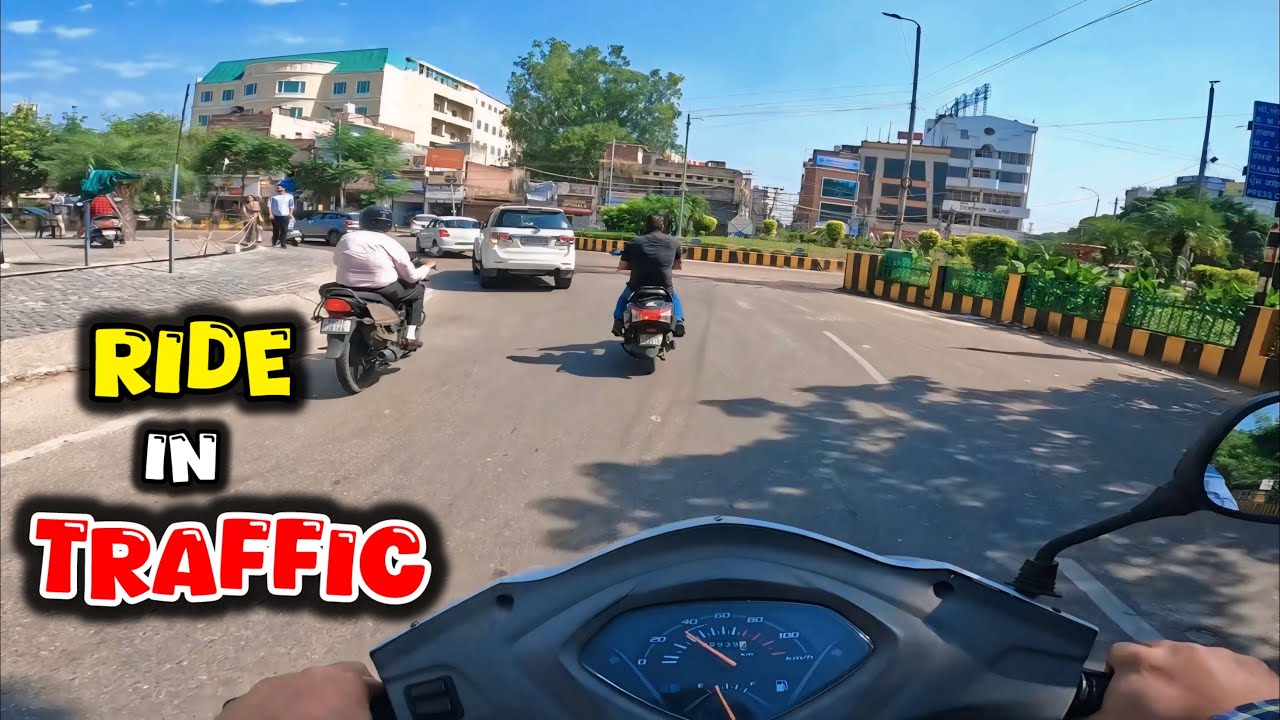 City Motovlog: Riding a Honda Activa in Traffic 