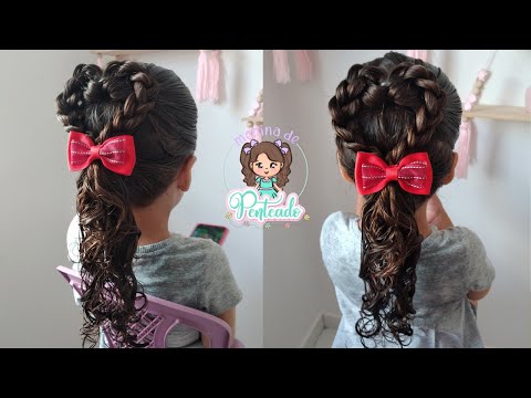 Penteado Infantil Fofo com Orelhinhas de Gatinho 😻, Braided Cat Ears