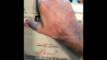 Double Coil 5kva Servo Motor Stabilzer Trolly #shorts