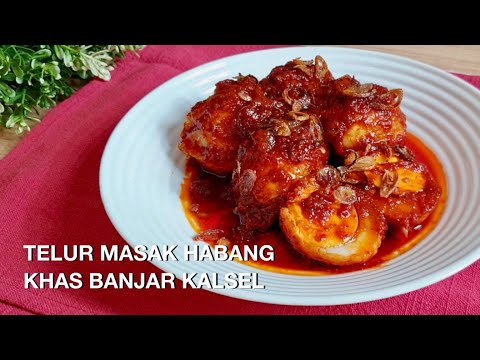 Telur Masak Habang Khas Banjar Kalimantan Selatan | Masakan Banjar Kalsel