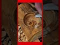 Satisfying wood carving! 🪵✨ #woodworking #carving #satisfying #shorts